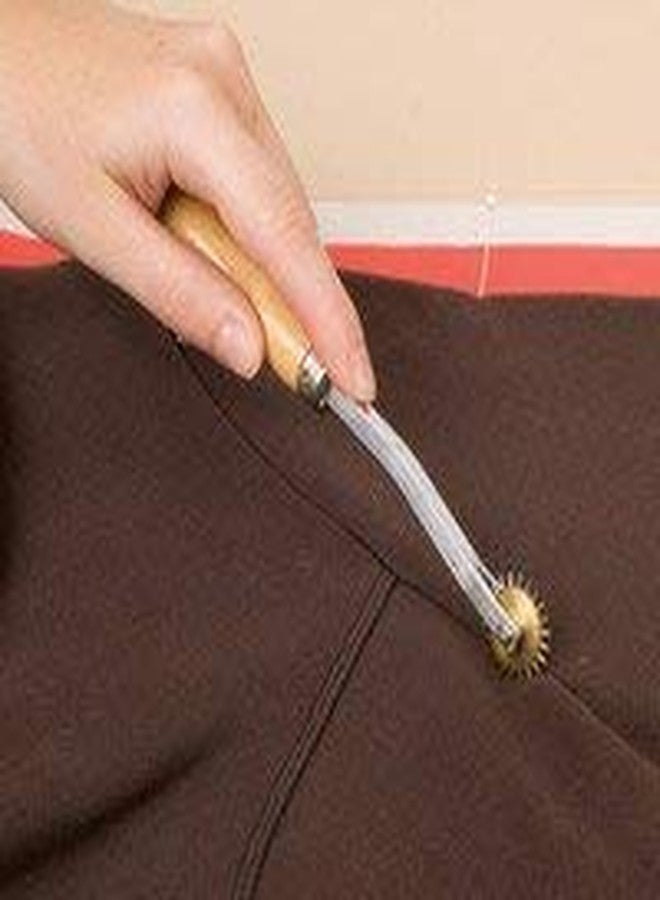 M Fabrics Heavy Needle Point Tracing Wheel (Black Pointed) | Pattern Tracer for Leather, Tailoring, Fashion Design, Slotted Perforations & Marking - Image 5